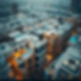 Aerial view of Jaddaf showcasing modern architecture