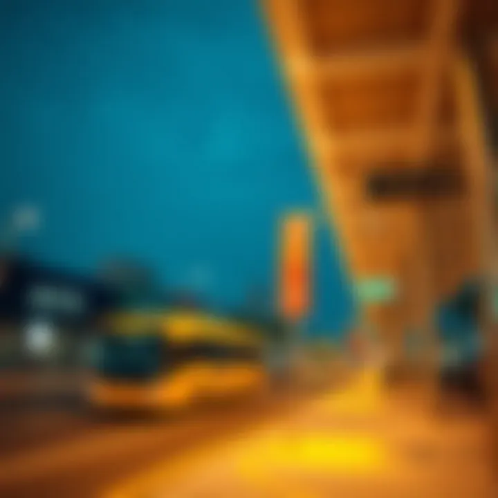 Surrounding neighborhoods and connections near Jafiliya Bus Station.