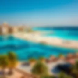 Scenic view of Jumeirah 3 Beach with clear blue waters