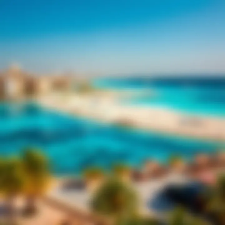 Scenic view of Jumeirah 3 Beach with clear blue waters