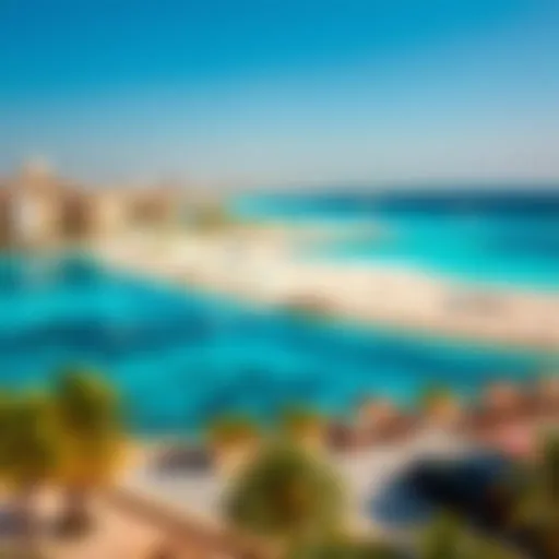 Scenic Beauty of Jumeirah 3 Beach Scenic view of Jumeirah 3 Beach with clear blue waters