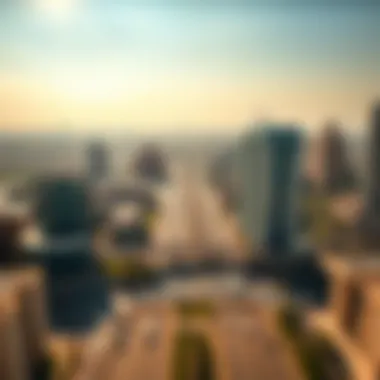 Connectivity of Jumeirah Heights Aerial view demonstrating Jumeirah Heights' connectivity to Dubai's major highways