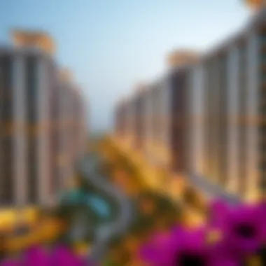 Stunning Architecture of Jumeirah Heights Panoramic view of Jumeirah Heights showcasing its modern architecture