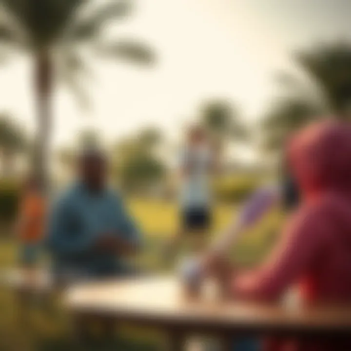 Community members enjoying recreational activities in Keturah Reserve Park
