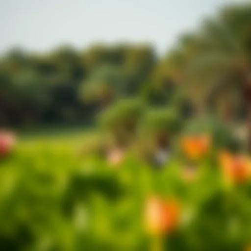 Serene landscape of Keturah Reserve Park showcasing lush greenery