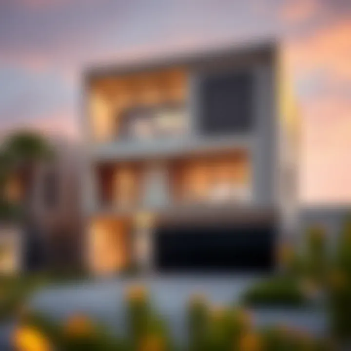 Modern villa in Layan community highlighting architectural design