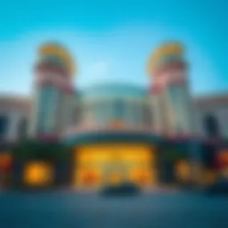 Exterior view showcasing the stunning architecture of Lulu Raha Mall