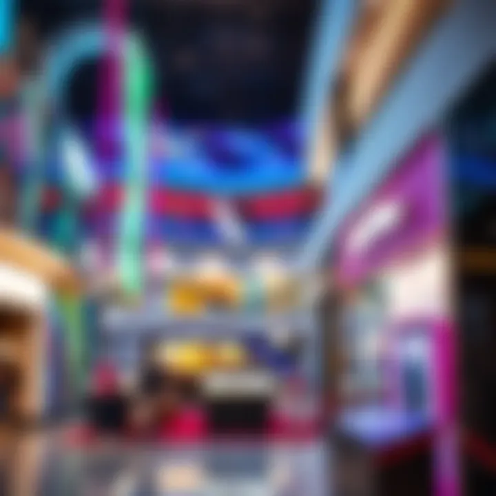 Vibrant Retail Experience at Lulu Raha Mall Interior shot highlighting the vibrant retail spaces within the mall