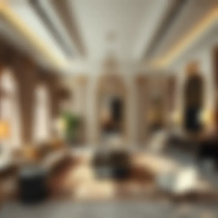 Elegant interior design of a luxury villa