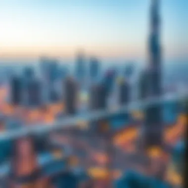 Breathtaking skyline view from Damac Crown balcony