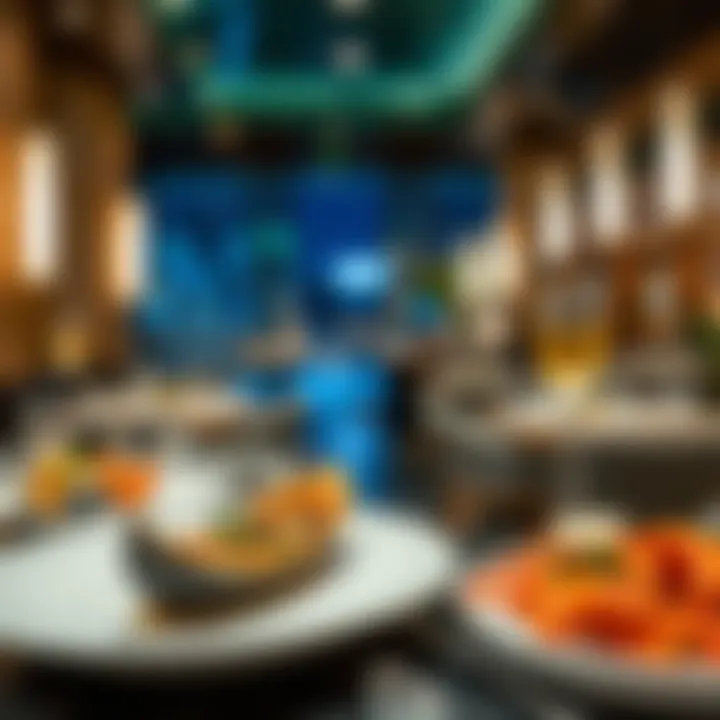 Artfully presented signature dish from a renowned Jumeirah seafood restaurant