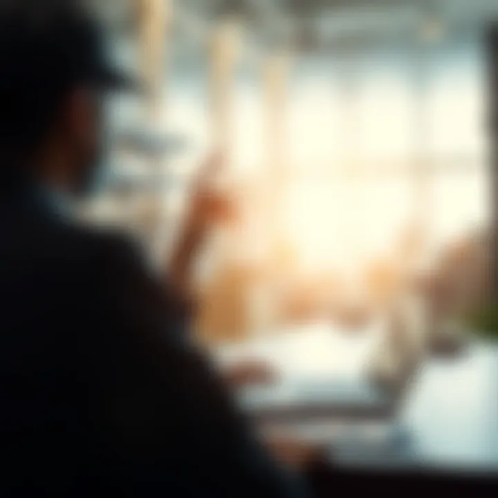 Illustration of seamless online labor transactions