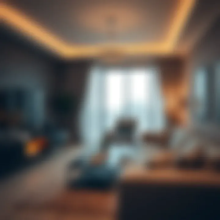 Cozy interior of a rented flat in Dubai