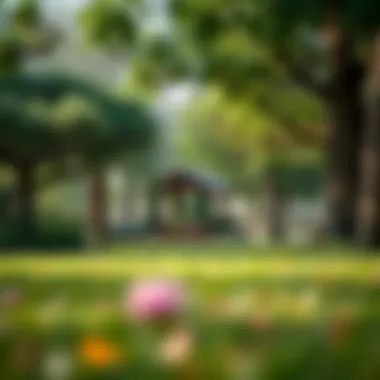 Lush Picnic Area within Mushrif Park A beautiful picnic area surrounded by greenery