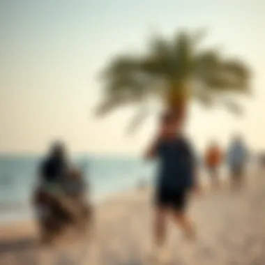 Vibrant Community Life at Nakheel Beach Vibrant community activities taking place at Nakheel Beach