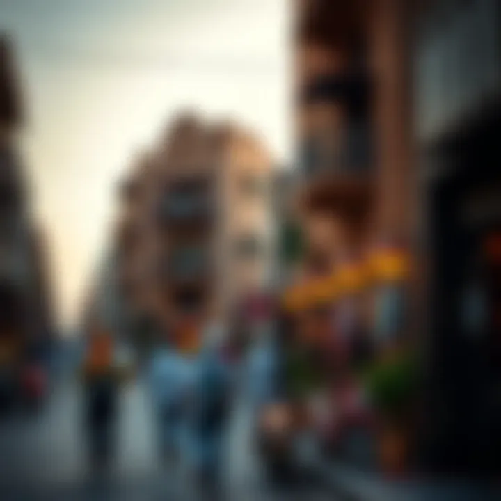 Vibrant street scene in Al Fahidi, highlighting culture and history