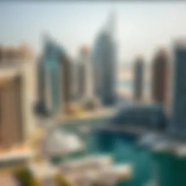 Dubai Marina: A Hub of Luxury Living Panoramic view of Dubai Marina showcasing luxury apartments and waterfront