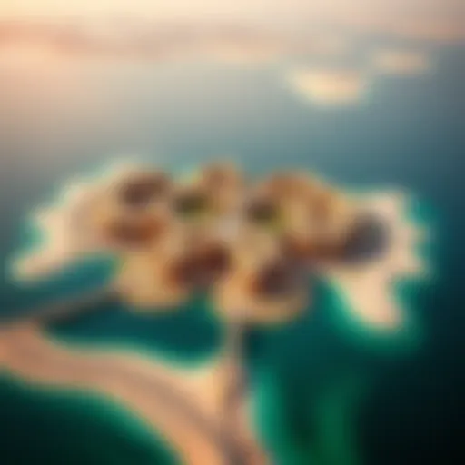 Stunning aerial view of Palm Jabal Ali showcasing its unique layout