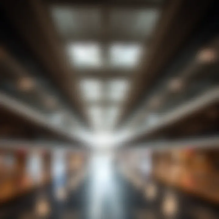 Interior view of the parking structure highlighting spaciousness and ease of navigation