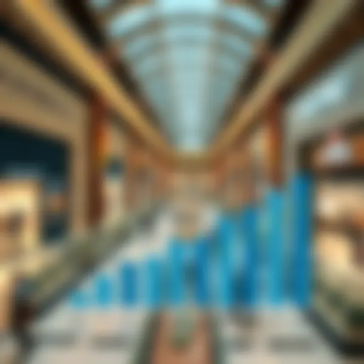 Infographic illustrating the economic impact of outlet malls in Dubai