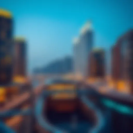 Breathtaking view of Quayside in Dubai showcasing modern architecture