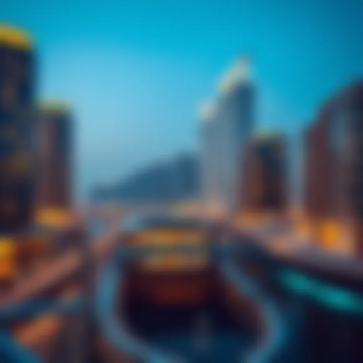 Breathtaking view of Quayside in Dubai showcasing modern architecture
