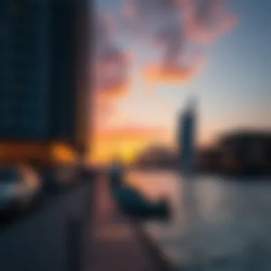 Sunset Over Quayside Sunset over the waterfront at Quayside highlighting its appeal