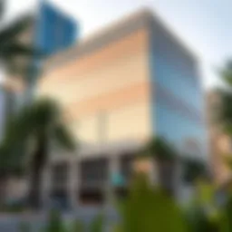 Modern office building in Dubai's real estate market