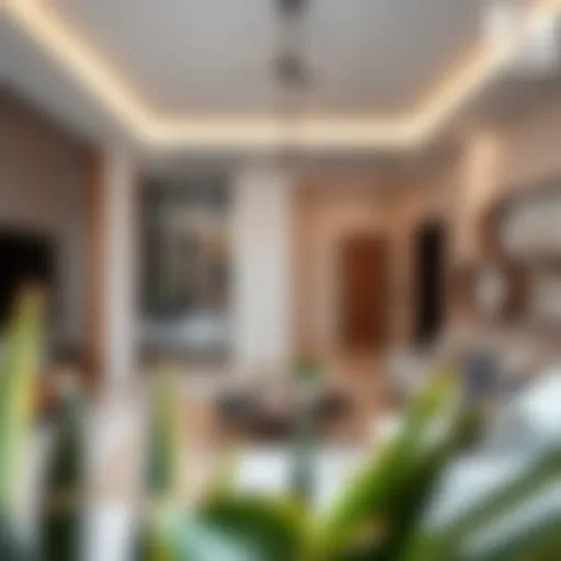 Modern flat interior in Al Quoz showcasing stylish decor and spacious layout