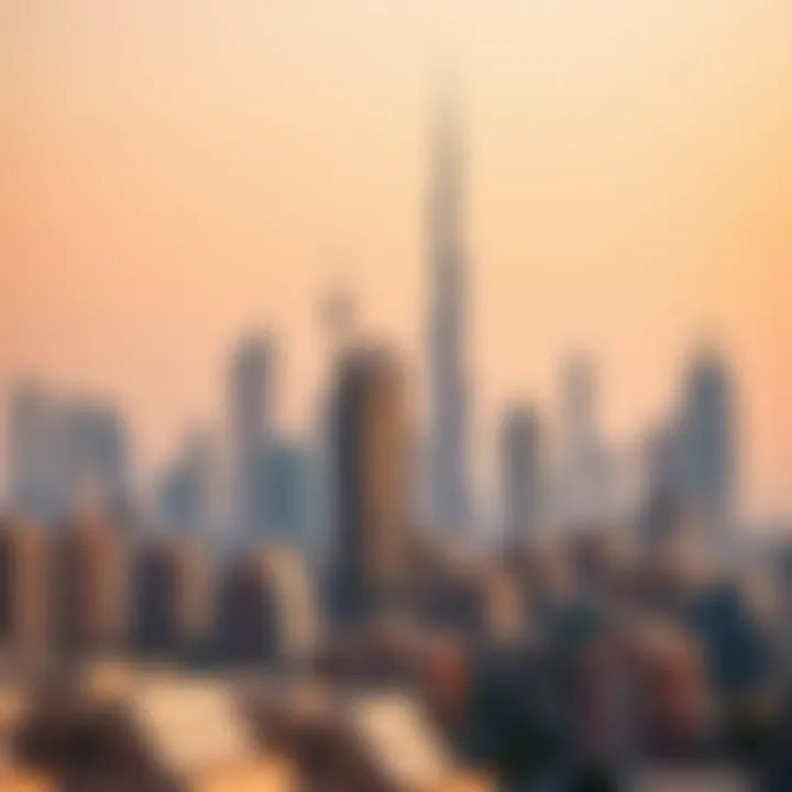 Dubai Skyline: A Blend of Luxury and Modern Living A breathtaking skyline view of Dubai showcasing residential skyscrapers and luxury apartments