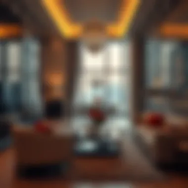 Interior of a Luxurious Dubai Rental Apartment Luxurious apartment interior in Dubai