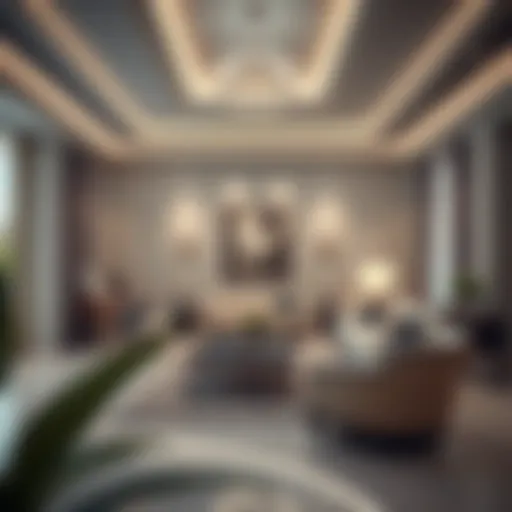 Luxurious room interior in Dubai