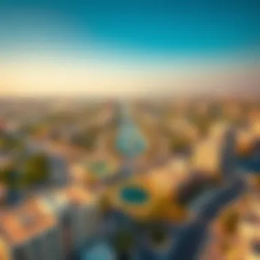 Aerial view of Dubai Silicon Oasis highlighting its strategic location and green spaces