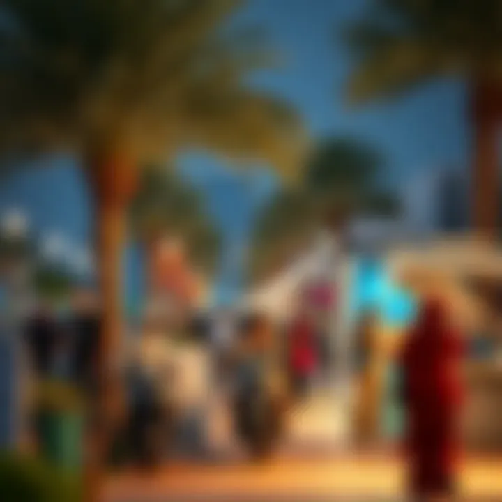 Vibrant community atmosphere at Salt Al Khawaneej Walk