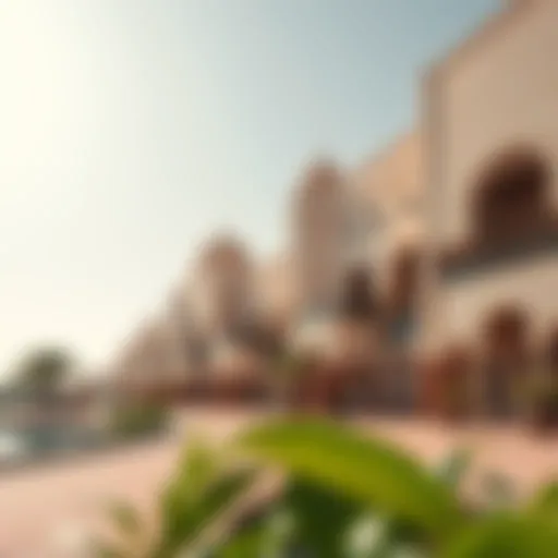 Scenic view of Salt Al Khawaneej Walk showcasing cultural architecture
