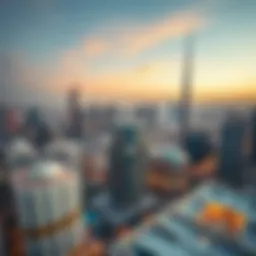 Aerial view of SEEF Dubai showcasing modern architecture