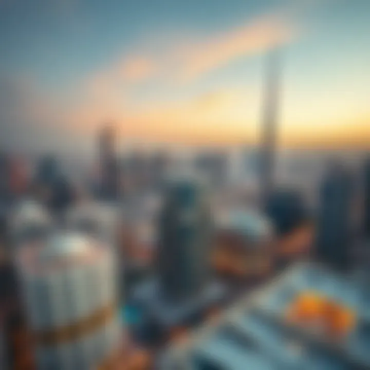 Aerial Perspective of SEEF Dubai's Innovative Skyline Aerial view of SEEF Dubai showcasing modern architecture