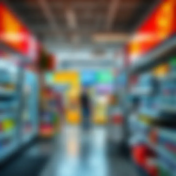 Vibrant convenience store displaying everyday essentials