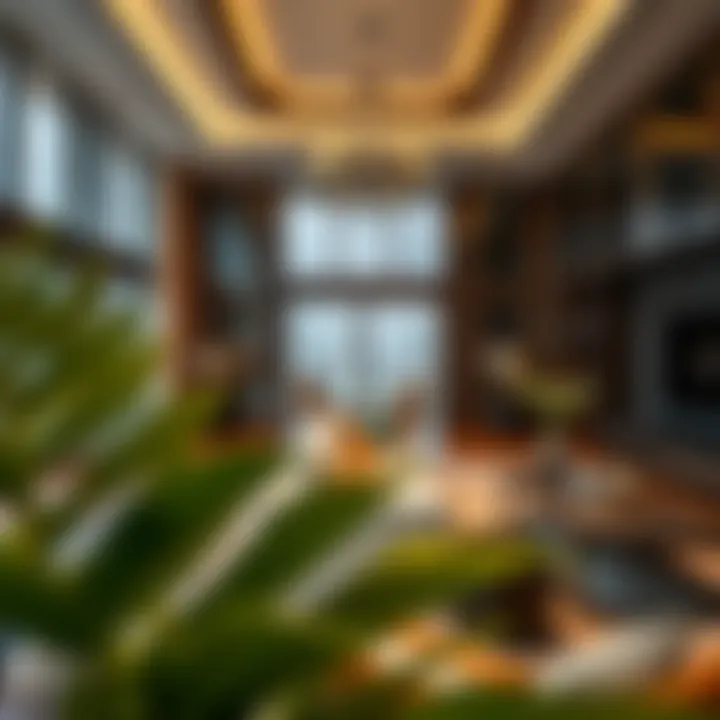 Interior Luxury of SLS Dubai Residences Elegant interior of a residence at SLS Dubai showcasing luxury living