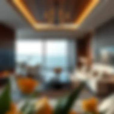 Luxurious interiors of Sobha Seahaven showing modern design