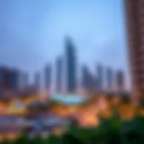 Skyline View of Sobha Seahaven in Dubai Stunning skyline view of Dubai featuring Sobha Seahaven