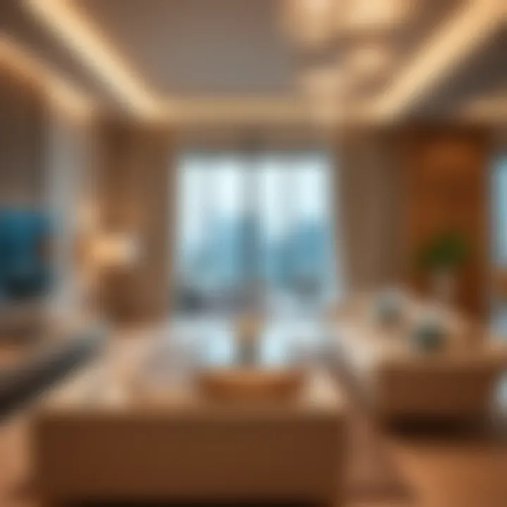 Interior design of Square Tower residences
