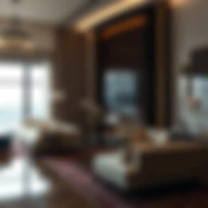 Upscale Interior Design of St. Regis Residences Luxurious living space within St. Regis Residences highlighting upscale design