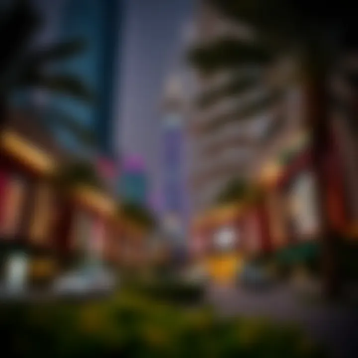 Iconic landmarks in Tecom highlighting cultural diversity