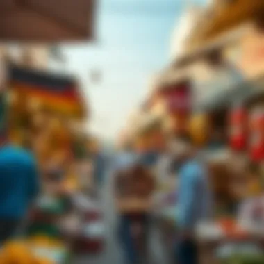 Local Market Life in Teccom Vibrant local market scene in Teccom with diverse offerings