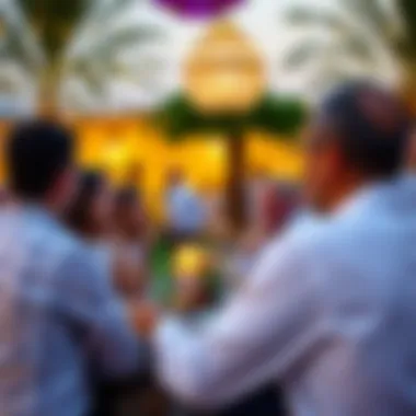 Lifestyle Offerings in الينابيع دبي Community gathering event in الينابيع دبي emphasizing lifestyle offerings