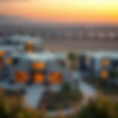 Modern Architecture in الينابيع دبي Breathtaking view of الينابيع دبي community showcasing modern architecture