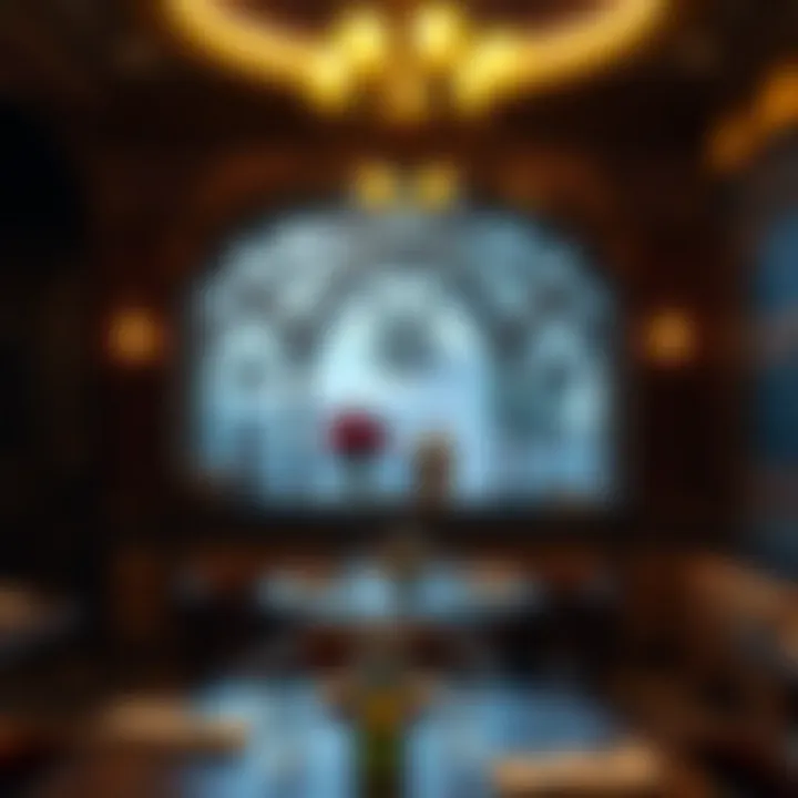 Charming Turkish Restaurant Ambience A cozy corner of a Turkish restaurant with intricate decor