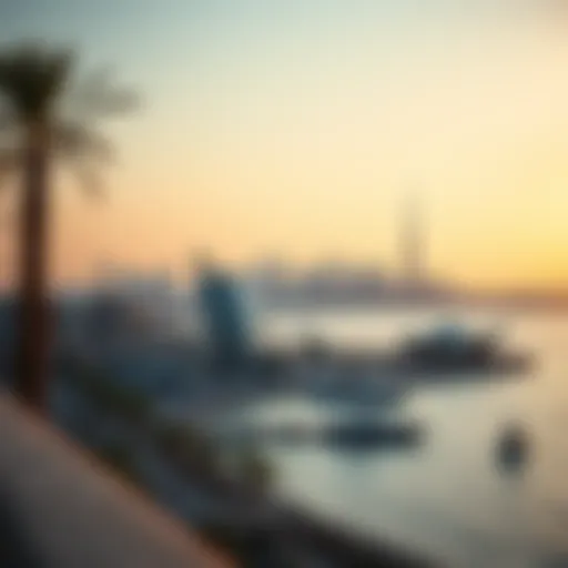 Panoramic view of the Corniche area showcasing the skyline