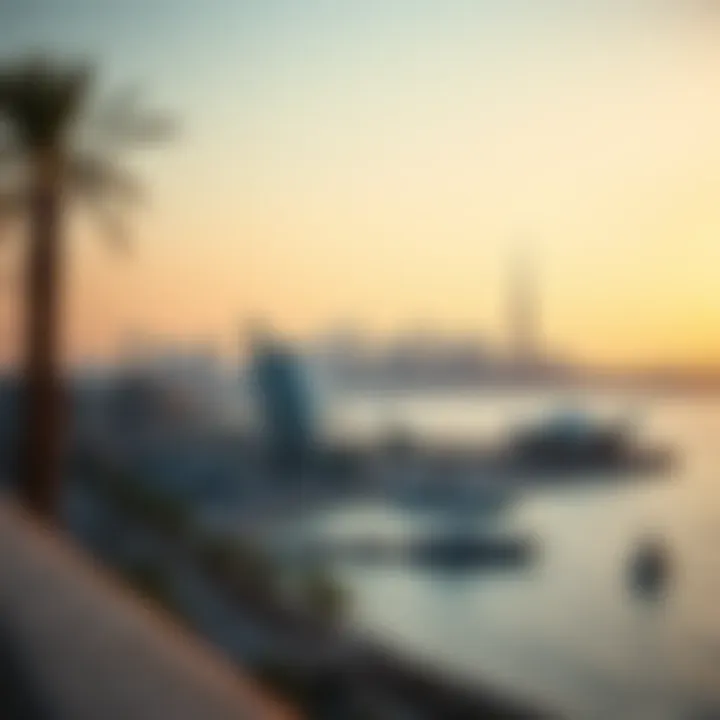 Panoramic view of the Corniche area showcasing the skyline
